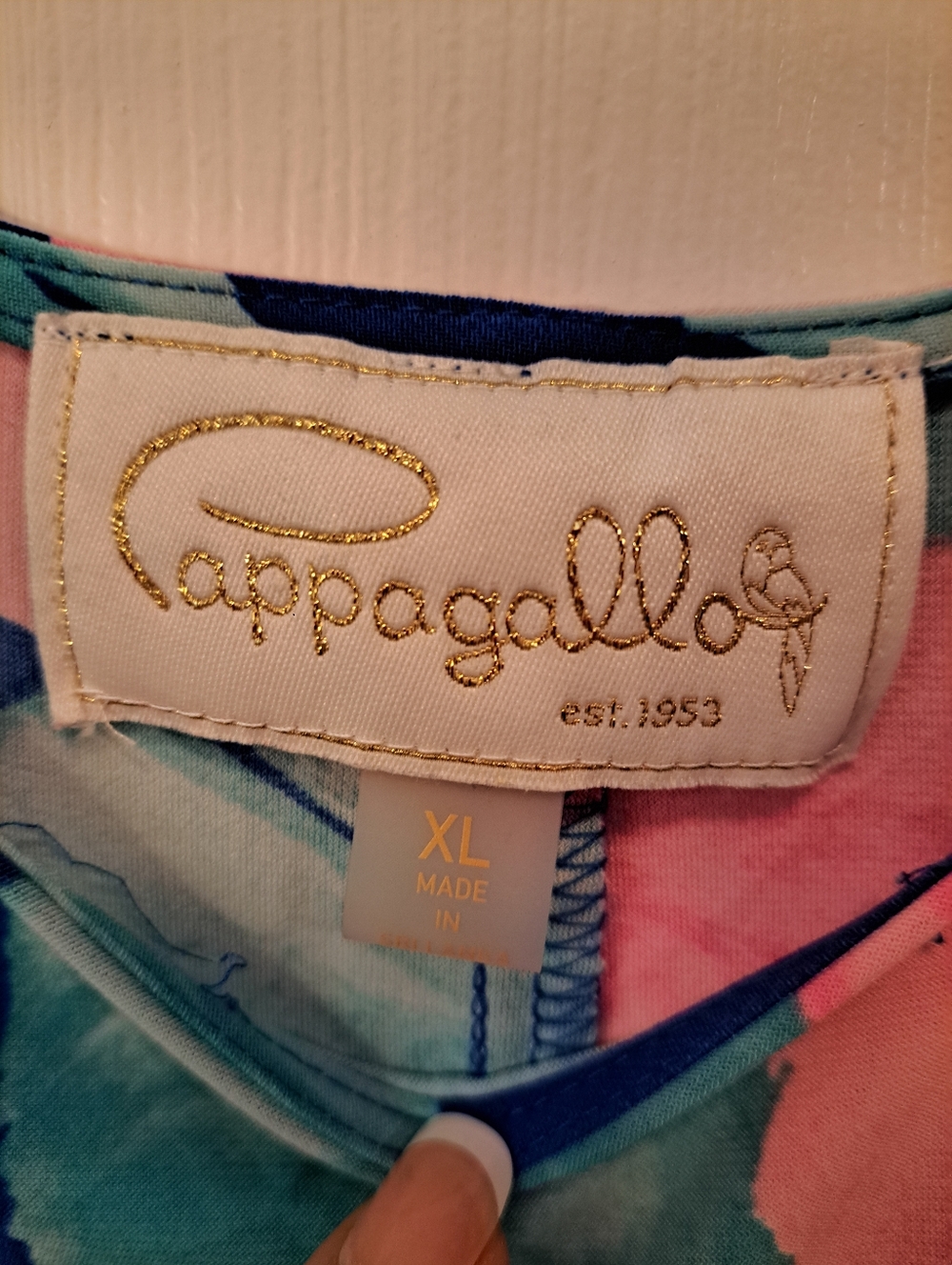 Pappagallo Slinky Hawaiian Floral Dress - Picture 3 of 9